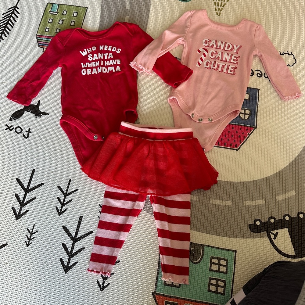0-3 months Christmas outfit
